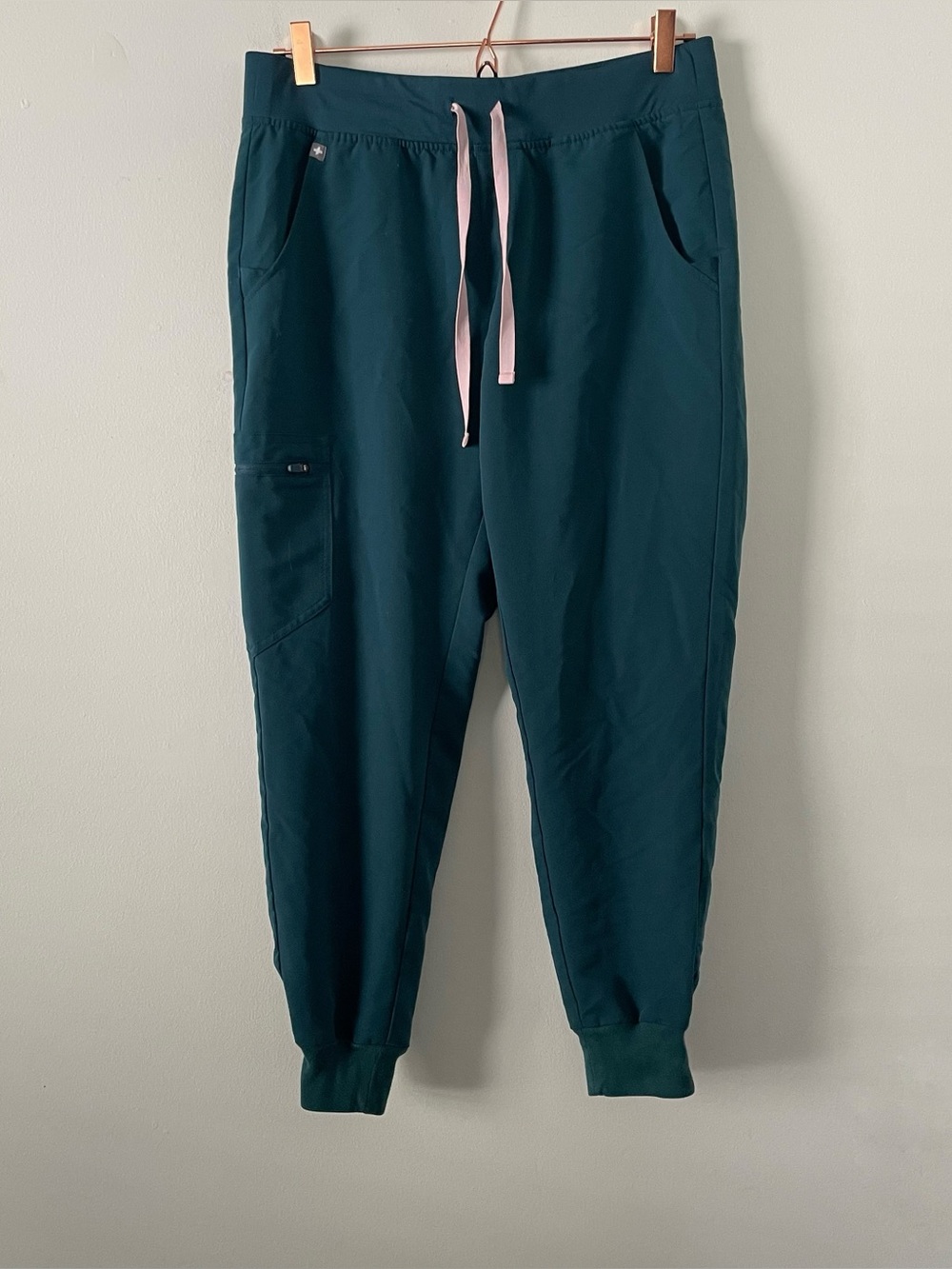 Figs Teal Blue Zamora Jogger Scrub Pants Size Medium